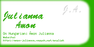 julianna amon business card